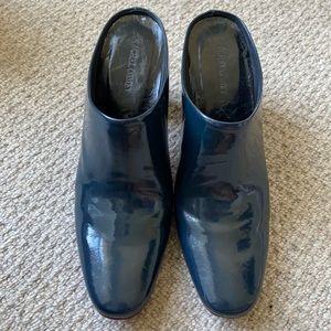 Rachel Comey Navy Patent Leather Mule 9